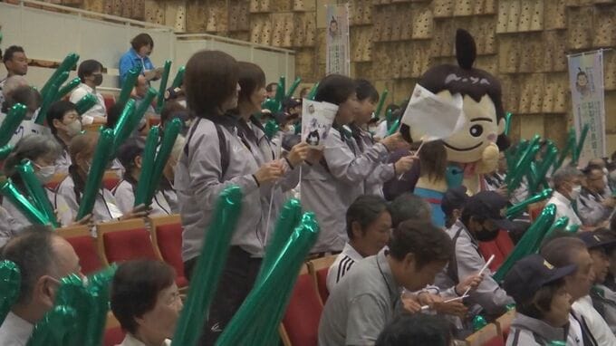 １０月１９日開幕　「ねんりんピック」鳥取県選手団結団式　|　BSSニュース | BSS山陰放送