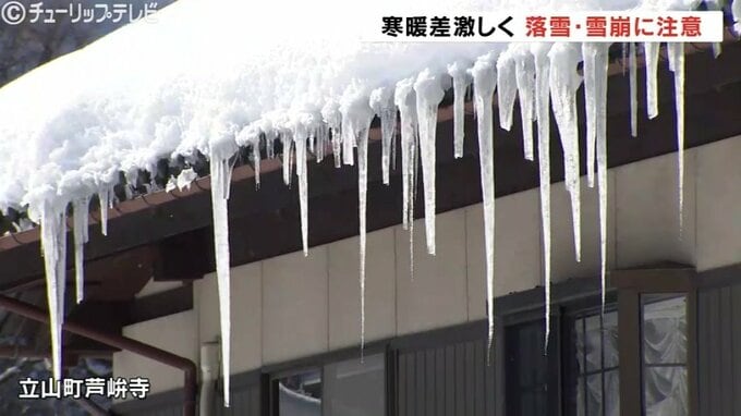 氷見で－10.8℃で最低気温記録を更新 放射冷却で県内すべて氷点下の寒い朝 一転日中は気温上昇 気温差15度以上のところも 屋根からの落雪に注意 富山　|　富山のニュース｜天気・防災｜チューリップテレビ