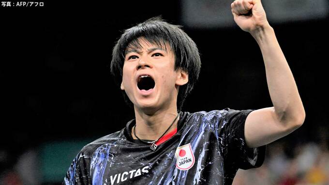卓球・戸上隼輔「自分自身でもヒヤヒヤした」逆転勝利で16強 ！ 次戦は韓国のエースと激突【パリ五輪】|TBS NEWS DIG