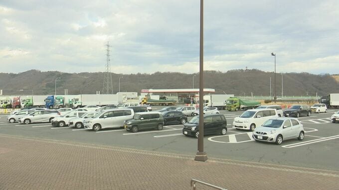 大型車の駐車台数を2倍に　ダブル連結トラックの駐車マスも新設　混雑解消に向けレイアウト見直し工事実施へ　長野道梓川サービスエリア|TBS NEWS DIG