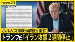 「文明が滅ぶ」が一転…アメリカ・イランが“2週間停戦” トランプ氏「イランと緊密に連携していく」 ホルムズ海峡“通航可能”は実現する?【news23】|TBS NEWS DIG