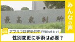 戸籍上の性別変更に手術は必要？ 最高裁が判断へ【news23】|TBS NEWS DIG