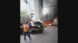 タイ・ バンコクで貨物列車が踏切で路線バスと衝突 バスは炎上 乗客ら8人死亡32人負傷|TBS NEWS DIG