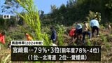 人工林を伐採した跡地に再び苗木を植えた割合「再造林率」　2024年度の宮崎県内は79%で全国3位|TBS NEWS DIG
