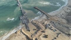 ガザの仮設桟橋が悪天候で損傷　人道支援物資の運び入れを中断| TBS CROSS DIG with Bloomberg