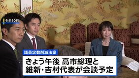 今年度の補正予算案 きょうにも可決・成立の見通し　議員定数削減めぐり高市総理と維新・吉村代表が会談へ|TBS NEWS DIG