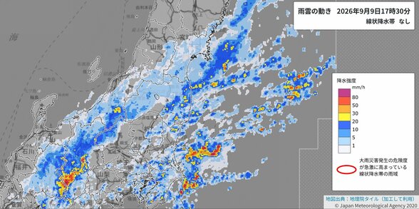 【大雨情報】東海地方で線状降水帯発生の可能性　関東甲信と東海は24時間で最大100ミリ予想　東日本は土砂災害・河川氾濫に厳重警戒【雨と風のシミュレーション】　|　富山のニュース｜天気・防災｜チューリップテレビ