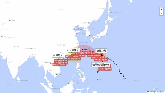 台風18号　予想最大瞬間風速50メートル…住宅倒壊するほどの強風　警報級の大雨おそれも　奄美地方で25日から高波や暴風に警戒　鹿児島|TBS NEWS DIG