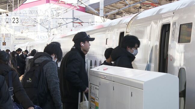 【JR西日本　年末年始の利用状況】山陽新幹線の利用者数は190.8万人で前年より1割増える　在来線特急も増加【岡山】|TBS NEWS DIG