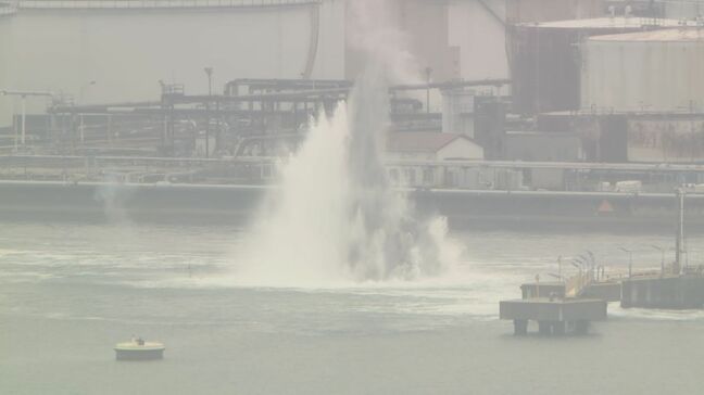 コンビナート海域で不発弾を爆破処理 衝撃の被害や影響なく終了 山口・周南|TBS NEWS DIG