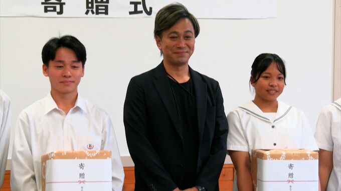 印刷ミスなどの規格外ボールペン600本を地元高校に寄贈　真庭市の印鑑会社【岡山】　|　岡山・香川のニュース | 天気 | RSK山陽放送