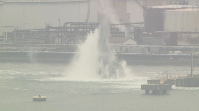 コンビナート海域で不発弾を爆破処理　衝撃の被害や影響なく終了　山口・周南|TBS NEWS DIG