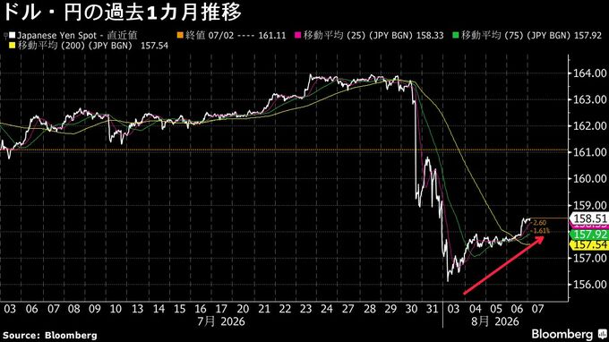 円相場、日米協調介入が押し上げた半分近くを消失－再介入リスク警戒