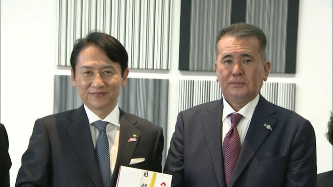 井筒屋新社長が武内市長に就任挨拶|TBS NEWS DIG