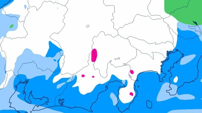 【大雪情報】関東甲信地方　山沿いや山地を中心に大雪、南部の平地でも積雪となる所が【大雪と雨のシミュレーション】|TBS NEWS DIG