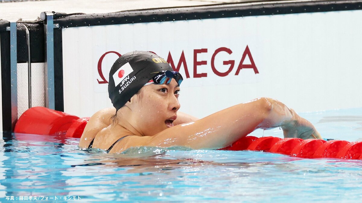 競泳陣最年長33歳・鈴木聡美、表彰台に約2秒届かず4位「正直怖かった