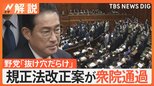 政治資金規正法改正案が衆院通過、国民感覚とのズレ浮き彫り、政府関係者「こういう形にするしかなかった」【Nスタ解説】|TBS NEWS DIG