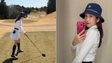 【 中川安奈 】「えんじょいゴルフ」陽光あふれるゴルフ場で「照れてくねくね」 当たりが良くて〝筋トレ関係あるのかな〟|TBS NEWS DIG