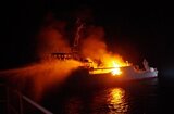 続報・宗像市大島沖で海上自衛隊の掃海艇から出火 鎮火後に火が再度延焼 不明者の捜索を中断・消火活動の末転覆 | 福岡のニュース|RKB NEWS|RKB毎日放送