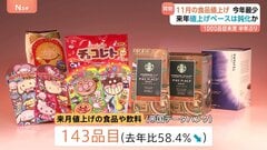 あすから11月 食品値上げは143品目 チョコやクッキーなど「菓子」が最多49品目 価格高騰が続く「コーヒー製品」も値上げ| TBS CROSS DIG with Bloomberg