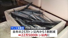 不漁が続くサンマ漁獲枠1割減で合意　初の漁獲管理規則導入　資源管理をめぐる国際会議で| TBS CROSS DIG with Bloomberg