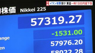 “イラン攻撃ショック”が直撃　日経平均一時1500円急落、原油は一時12％上昇| TBS CROSS DIG with Bloomberg