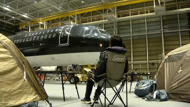 飛行機の隣で眠る・・・格納庫宿泊体験スタート　まるで映画のワンシーンのよう　北九州空港で4月から　福岡|TBS NEWS DIG