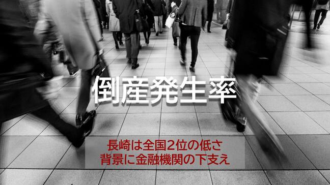 去年の倒産発生率が高水準になるも長崎県は全国2位の低さ　背景に金融機関による下支え|TBS NEWS DIG