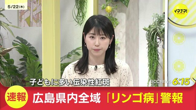 広島県内全域　「リンゴ病」警報発令　子どもに多い伝染性紅斑|TBS NEWS DIG