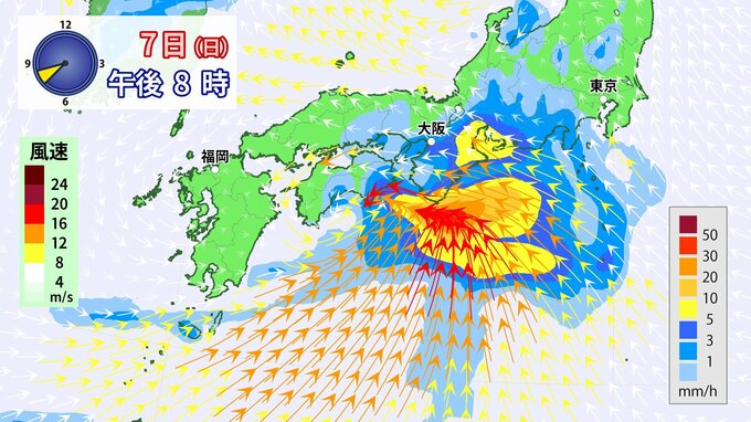 【警報級の大雨か】「熱帯低気圧」台風6号と似たような進路で南岸に接近　6日（土）～8日（月）頃　沖縄・九州・四国・近畿・関東の太平洋側などまとまった雨か　「台風のたまご」【雨と風のシミュレーション】※6日午前10時半現在|TBS NEWS DIG