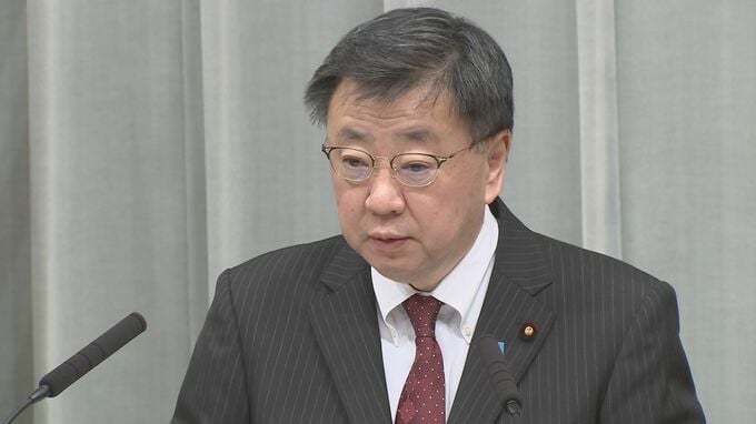 米軍オスプレイ墜落で日米地位協定見直しに否定的見解　松野官房長官|TBS NEWS DIG