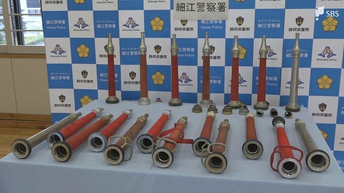 「生活費や遊興費などに充てていた」消火栓ホースの「筒先」窃盗事件の捜査終結 愛知県豊川市の作業員の男を追送検 被害総額は350万円ほどか＝静岡県警|TBS NEWS DIG