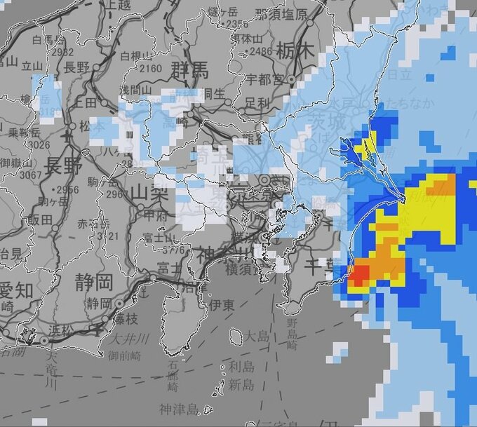 関東甲信　4日は雷を伴って激しい雨が降る所も　関東地方南部では4日午後6時までの24時間予想降水量は多いところで150ミリ　土砂災害に警戒を　|　富山のニュース｜天気・防災｜チューリップテレビ