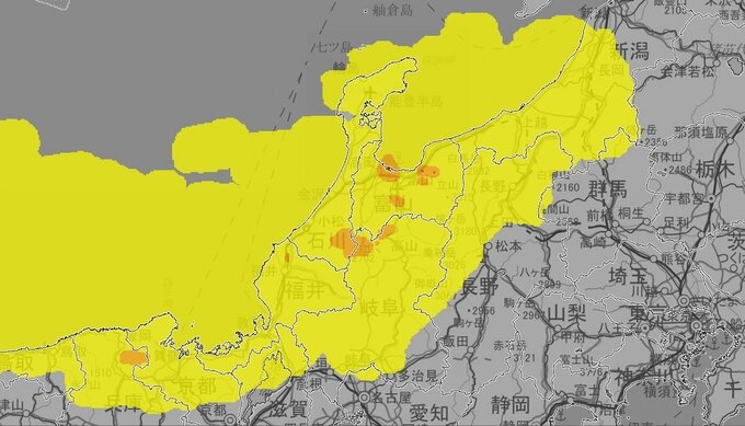 【気象情報】北陸地方は5日夕方にかけて落雷や竜巻などの激しい突風、降ひょうに注意を【大雪と雨シミュレーション】　|　富山のニュース｜天気・防災｜チューリップテレビ