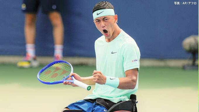 19歳・小田凱人 史上最年少で生涯ゴールデンスラムの快挙 ！ 2時間超えの死闘制し全米OPシングルス初優勝、ダブルスもVで単複2冠【車いすテニス】|TBS NEWS DIG