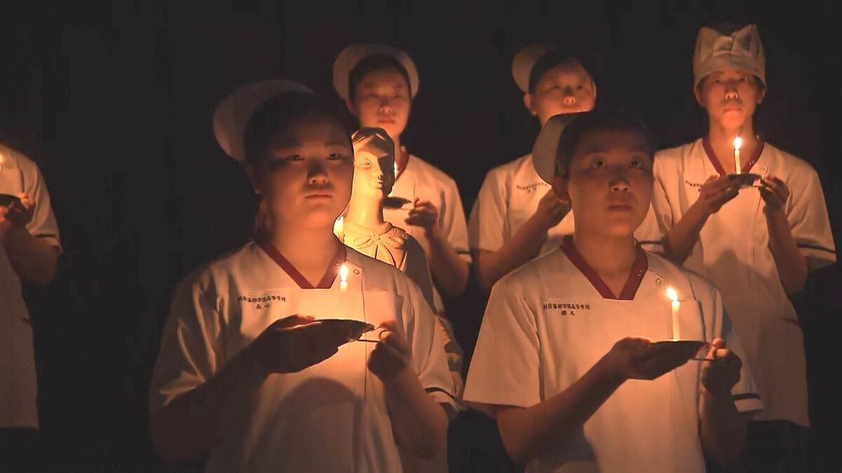 別府溝部学園高校で伝統の戴帽式　看護師への一歩、決意を胸に　大分