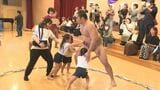 大相撲・放駒部屋の力士と幼稚園児が押し相撲に挑戦 大分|TBS NEWS DIG