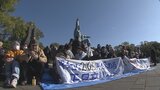 被爆80年「核のタブーをもっと強くする年に」長崎市の平和公園で正月座り込み | 長崎のニュース | 天気 | NBC長崎放送