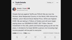 トランプ大統領「関税に反対する人は愚か者」　関税を財源に2000ドル（約30万円）を高所得者を除くすべての国民に配布へ| TBS CROSS DIG with Bloomberg