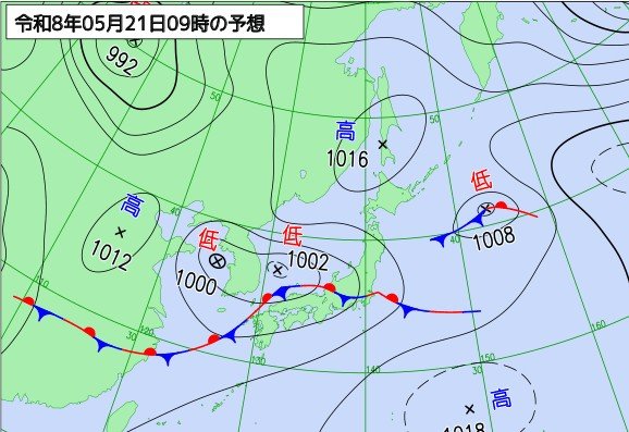 近畿地方　21日昼過ぎから夜遅くにかけて　竜巻・落雷・急な強い雨に注意　前線通過で大気が不安定に【雨と風のシミュレーション】　|　富山のニュース｜天気・防災｜チューリップテレビ