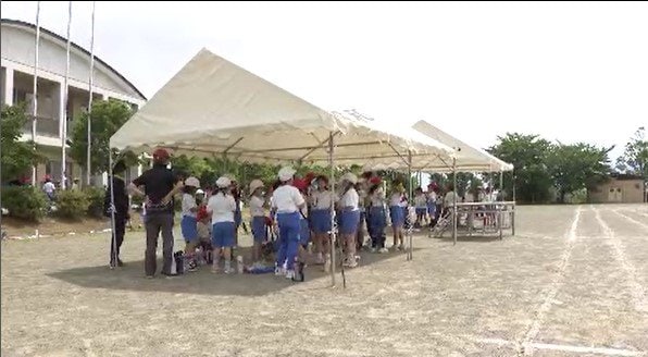 【運動会シーズン】小学校でピークに…厳しい暑さが予想される中…どうする？？「熱中症対策」「水分補給」に加え「テント設置」で子どもたちに直射日光が当たる時間をできるだけ少なく…「日よけタオル」首からかけたり　|　SBC NEWS | 長野のニュース | SBC信越放送