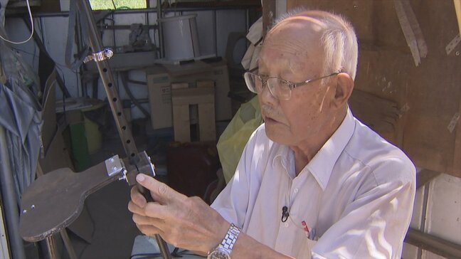 「一生懸命やらないと死んじもうじゃん」 “座れる杖”を被災地に寄付 開発したのは90歳の男性|TBS NEWS DIG