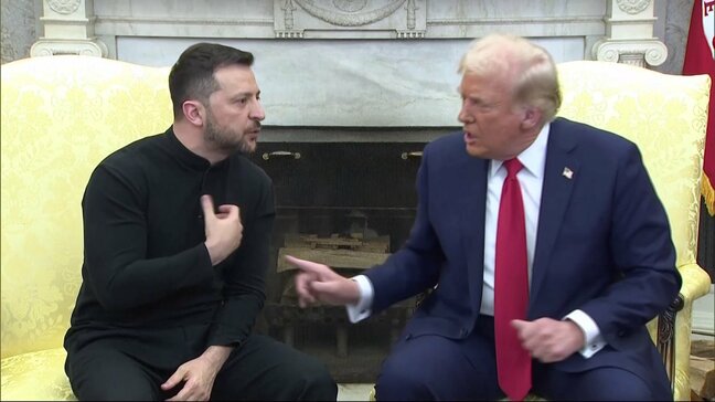 カメラの前で激しい口論 米ウクライナ首脳会談は物別れに　共同記者会見など行われず|TBS NEWS DIG