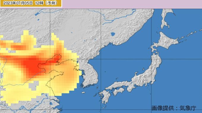 【黄砂接近中】あす6日（木）～あさって7日（金）にかけ日本列島を通過する見込み　どこにいつ頃やって来る？【3時間ごと予測図・5日午前11時半更新】　|　岡山・香川のニュース | 天気 | RSK山陽放送