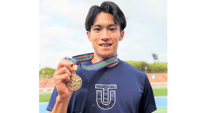男子100mで東洋大3年・大石凌功が10秒19で優勝！栁田大輝は棄権、本命不在の混戦制す【日本学生個人選手権】|TBS NEWS DIG