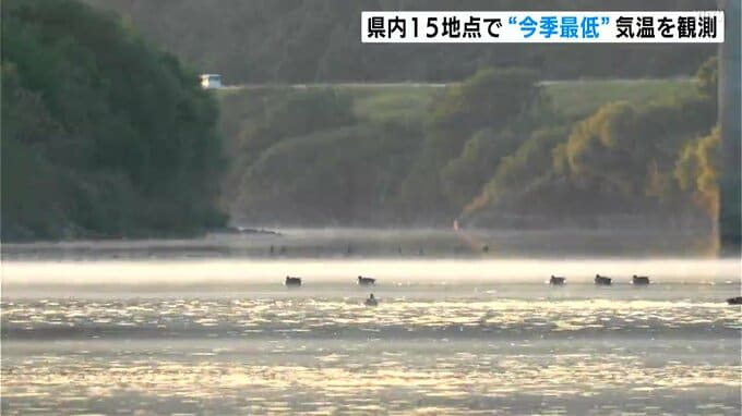 「秋が急に深まった感じ」各地で冷え込み強まる 高知県内15地点で“今季最低”気温を観測 | 高知のニュース・天気|KUTV NEWS | KUTVテレビ高知