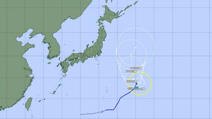 【台風情報】台風17号(ナンカー)は南鳥島近海を北東に進む　来週にかけ日本の東をゆっくりと北上か　今後の勢力、進路予想は　あす以降の全国の天気を画像で　気象庁【進路図で見る】　|　山形のニュース│TUYテレビユー山形