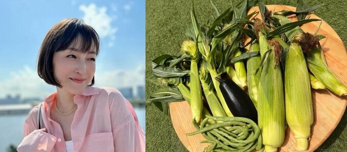 広末涼子さん　とうもろこし「今年もたくさんいただきました！」　ＳＮＳで報告　インスタフォロワーは９万１０００人超|TBS NEWS DIG