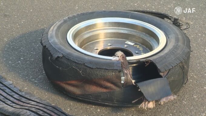 “空気圧不足”がパンクの原因に…ゴールデンウィークのドライブ、楽しむために　|　福島のニュース│TUF