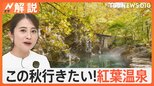 楽しむコツは「ぬる湯」と「透明」 この秋行きたい!温泉ライターおすすめの“紅葉温泉”【Nスタ解説】|TBS NEWS DIG